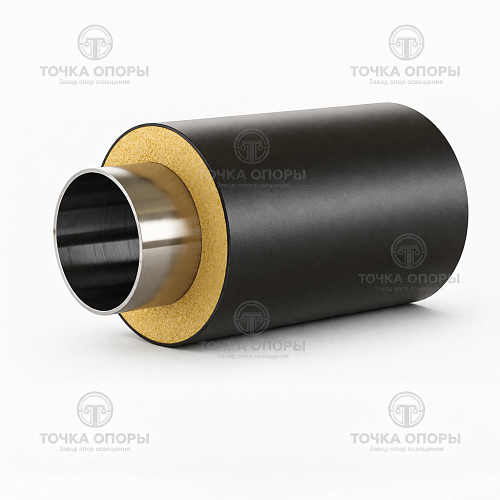 Труба стальная бесшовная в ППУ-изоляции 1220х11 мм ГОСТ 30732-2006